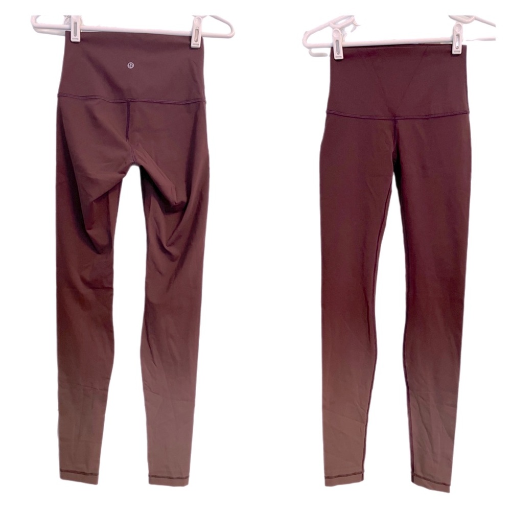 Lululemon wunder under high rise ombré 31” leggings purple grey